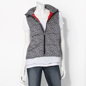 VW floral print puffer vest